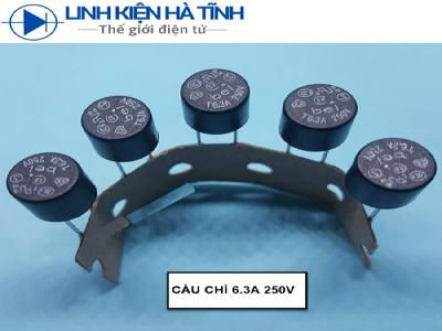 CẦU CHÌ TRÒN 6.3A 250V T6.3A 250 F6.3A250V CẦU CHÌ TRÒN 6.3A 250V T6.3A 250 F6.3A250V